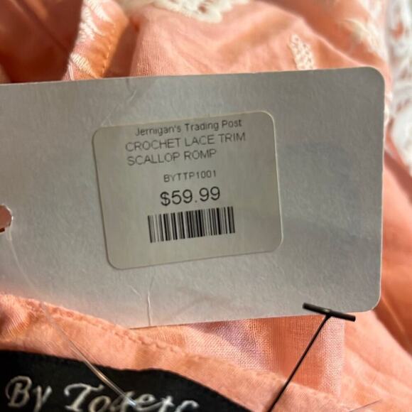 NWT By Together size large romper crocheted lace trim - Picture 3 of 3